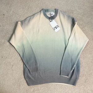 Zara Men's Ombre Crewneck Sweater